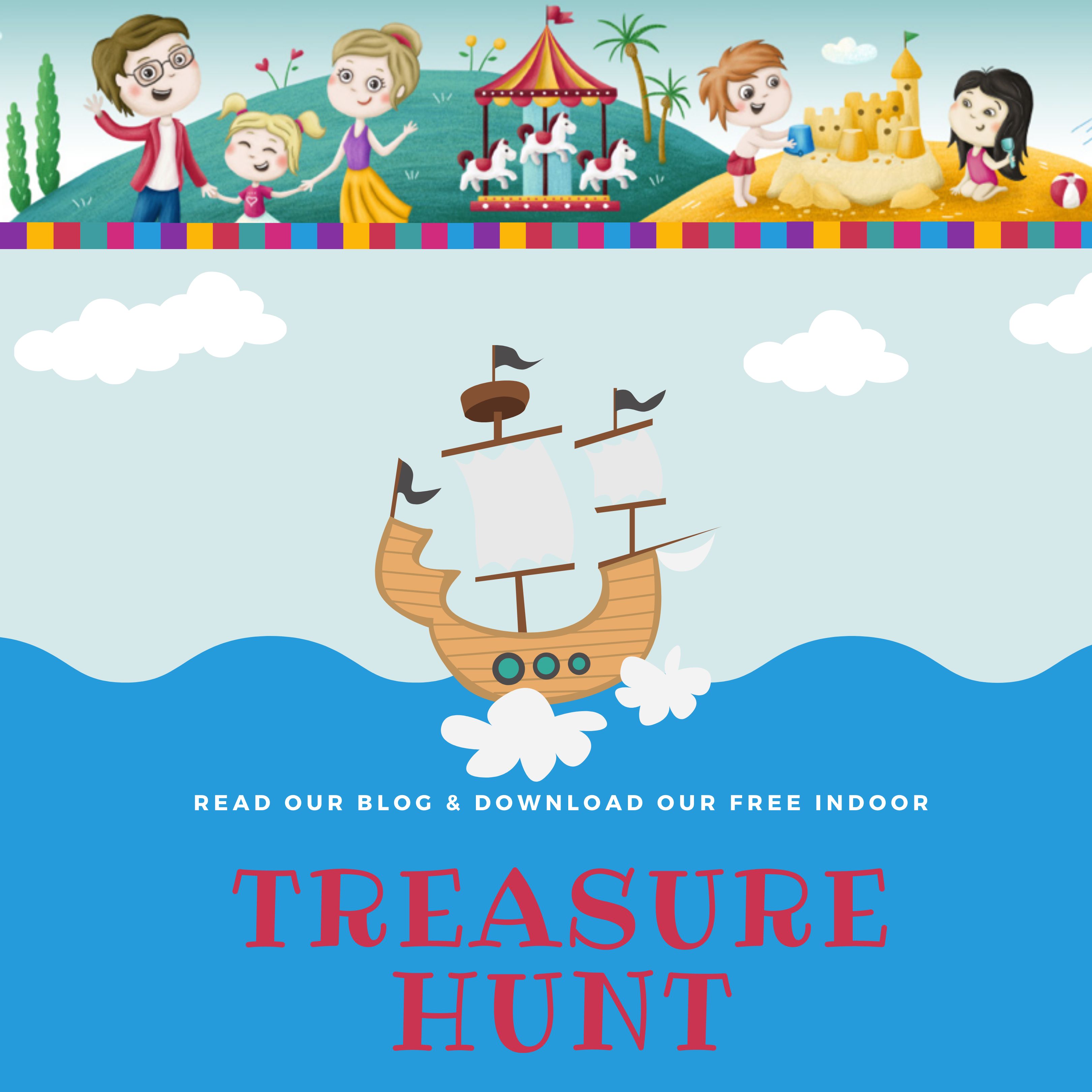 Treasure Hunt Free indoor activity for kids