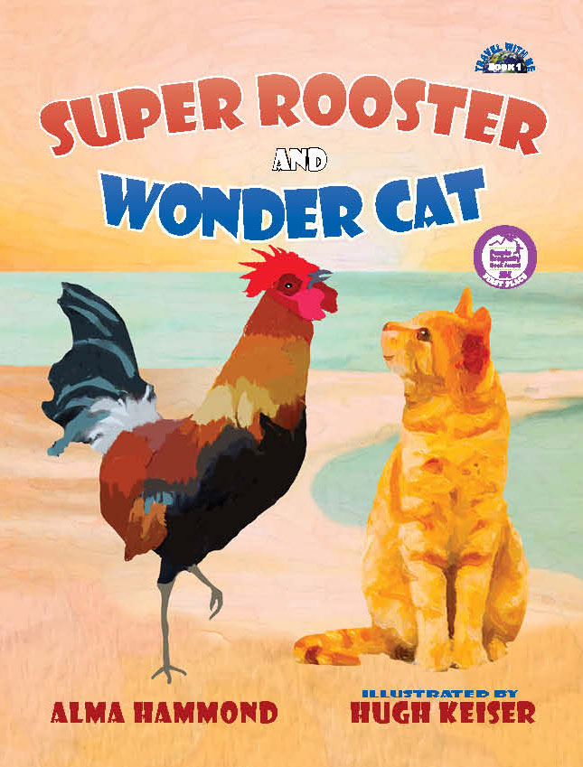 Super Rooster & Wonder Cat by Alma Hammond