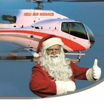 Heliair Baptême de l'Air avec le Père Noël au-dessus de Monaco