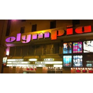Olympia Cinema Cannes. his cinema is located in cannes opposite the palais des festivals. It shows all the latest movies.